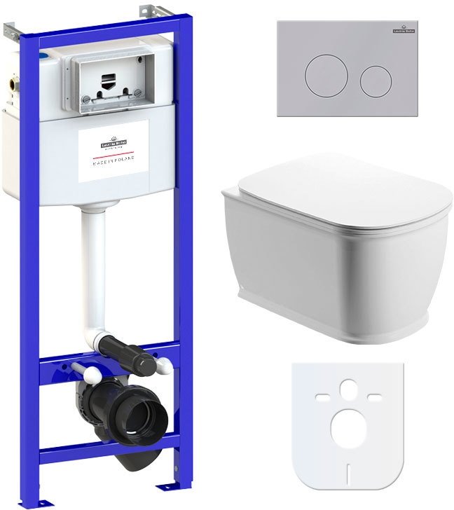 

Унитаз подвесной Lavinia Boho Relfix Bell Pro Rimless 6 в 1 77040043 (матовый пластик)