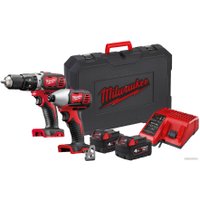  Milwaukee M18 BPP2C-402C 4933443552 (шуруповерт, винтоверт, 2 АКБ, кейс)