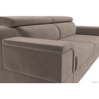 Диван Лига диванов Лига-003 117107 (велюр коричневый)