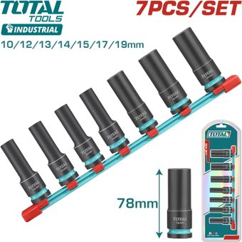 Набор головок слесарных Total THKISD12073L