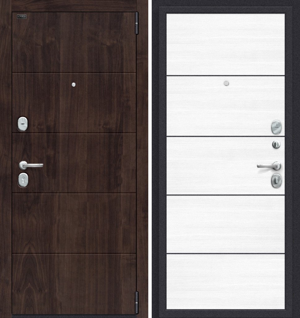 

Металлическая дверь el'Porta Porta S 4.П50 (Almon 28/Snow Veralinga)
