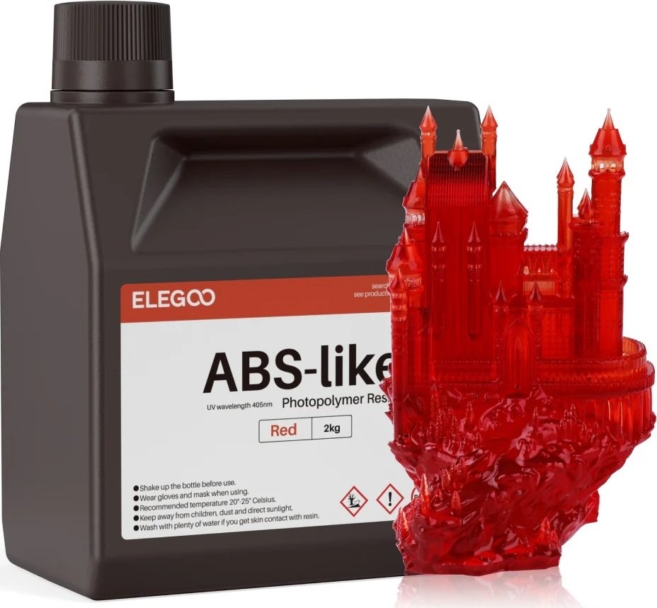 

Фотополимер Elegoo ABSlike 2кг (красный)