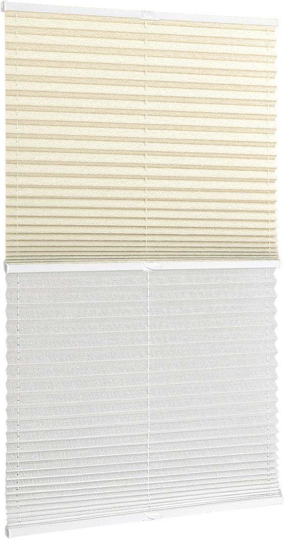 

Плиссе Delfa Basic Walnut СПШ-3402/1102 Basic Transparent (48x160, кремовый/белый)