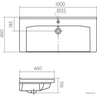 Умывальник Santek Миранда 100 1.WH30.2.249