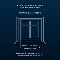 Рулонные шторы Franc Gardiner Blackout Dublin 100x160 7799668 (белый)