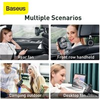 Вентилятор Baseus Natural Wind Magnetic Rear Seat Fan (зеленый)