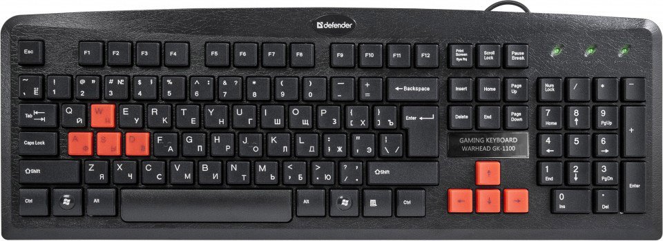 

Клавиатура Defender Warhead GK-1100 (черный)