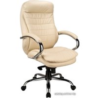 Офисное кресло Everprof Valencia (кожа, пластиковые ролики, кремовый)