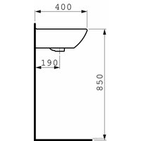 Умывальник Laufen PRO 814951 55x40