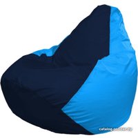 Кресло-мешок Flagman Груша Макси Г2.1-48 (голубой/синий темный)