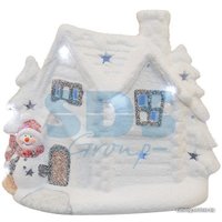 3D-фигура Neon-Night Керамическая фигурка «Домик со снеговиком» 505-007