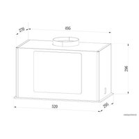 Кухонная вытяжка Weissgauff Antlia 850 BL