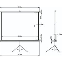 Проекционный экран BRAUBERG Tripod 1:1 (150x200) 236732