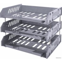 Лоток для бумаг BRAUBERG File 238108 (серый)