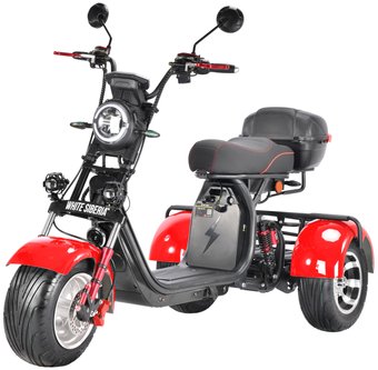 White Siberia CityCoco WS-Pro Trike 3000W 21Ah (с красными брызговиками)