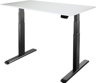 Стол с регулировкой высоты ErgoSmart Ergo Desk Prime 1380x800x18 мм (альпийский белый/черный)
