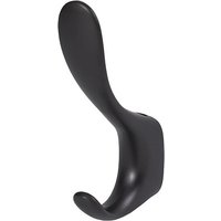 Крючок мебельный Lemax Roma двухрожковый (черный матовый)