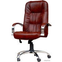 Офисное кресло VIROKO STYLE Fundator chrome (ткань, DMS, бордовый)