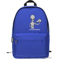 Городской рюкзак Vtrende Инопланетянин с пиццей (василек)