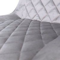 Стул AksHome Leros (светло-серый велюр HLR-20/черный)