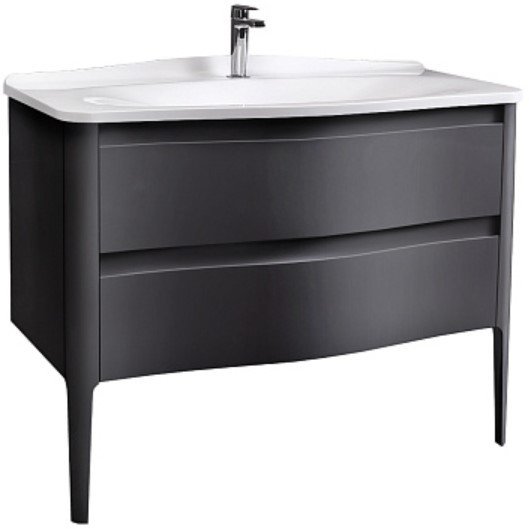 

Belux Тумба под умывальник Анжело Н 110-02 (19, черный матовый)