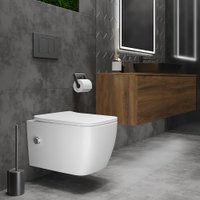 Унитаз подвесной Roxen Cube Bidet 530135-01X Rimless Soft Close с функцией биде