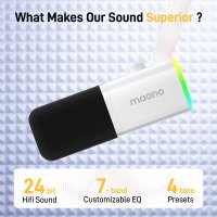 Проводной микрофон Maono PD100X (белый)