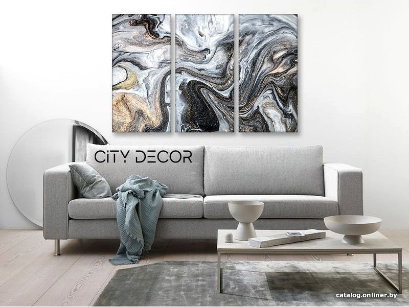 Модульная картина Citydecor Абстракция 7.44 75x117 см