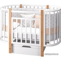 Классическая детская кроватка MLK Элен 3 (белый)