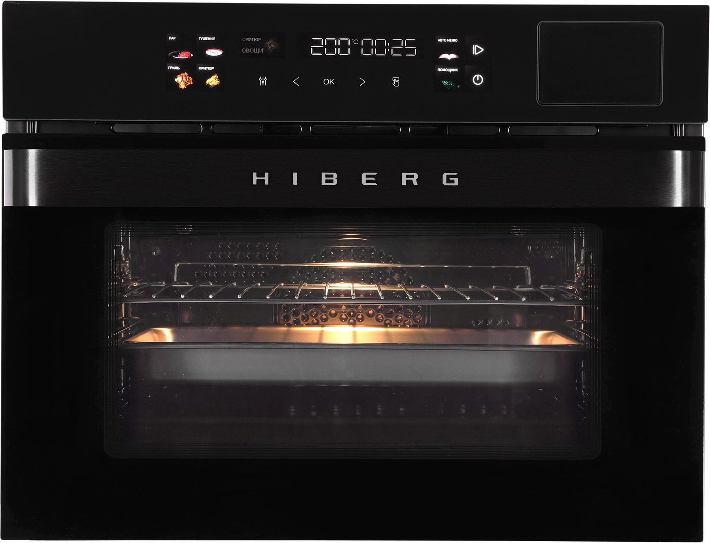 Электрический духовой шкаф Hiberg S-VMF 5515 B Smart