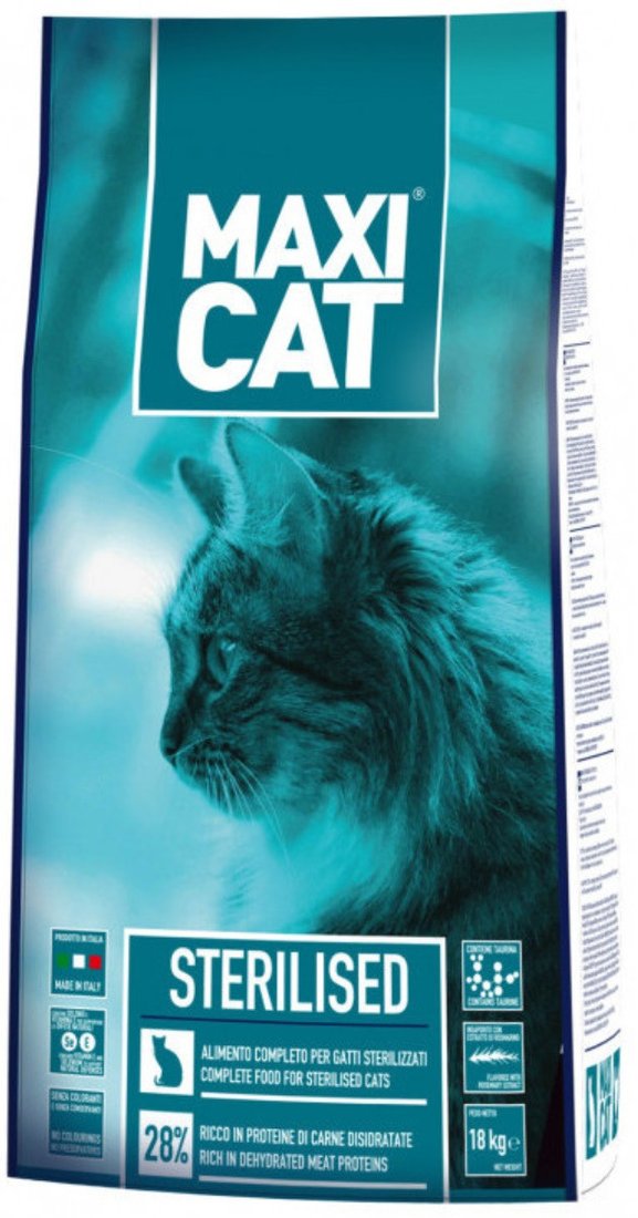 Сухой корм для кошек Maxi Cat Sterilized для стерилизованных с курицей 18 кг