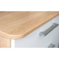 Стол Imperial Гарвард 3ящ ЛВ 120 (дуб сонома/белый)