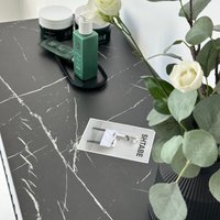 Тумба Shtabe Royal 5039 эко (мрамор неро-черный) в Бресте