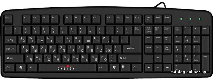 Клавиатура Оклик 100 M Standard Keyboard
