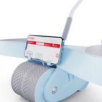 Тренажер для пресса DFC AB Roller SND-B (светло-голубой)