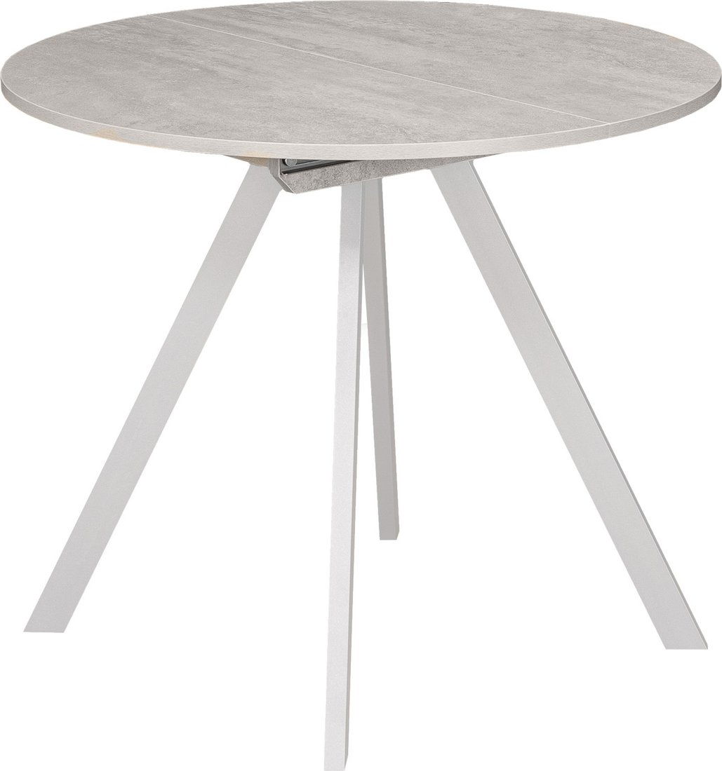 

Кухонный стол Древпром М156 Пралеска ДП1-02-11 (шелковый камень/белый матовый)