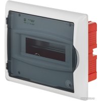 Бокс пластиковый Elektro-Plast Eco Box 1x8M, N/PE 2x 2x16+5x10mm2, дымчатая пласт. дверь, белый RAL9003, 240x300x102mm, IP40