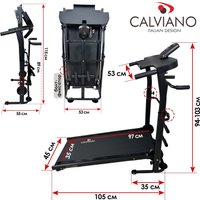 Механическая беговая дорожка Calviano BeFIT (черный)