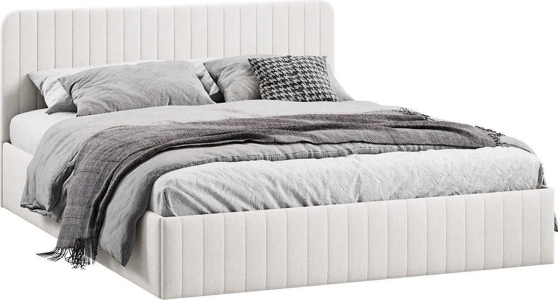 Кровать Трия Шелли с ПМ 160x200 Тип 1 (велюр светлый)