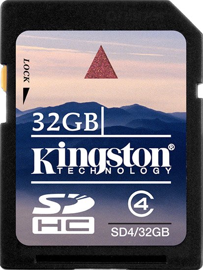 

Карта памяти Kingston SDHC 32 Гб Class 4 (SD4/32GB)
