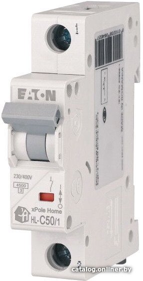 Выключатель автоматический Eaton HL-C501 1P 50A C 4.5кA 1M 194736