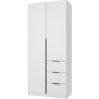 Шкаф распашной Mio Tesoro Мельбурн 2DG3S (белый)