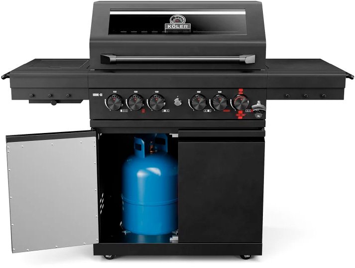 

Газовый гриль для дачи Koler Krone S2 (черный)