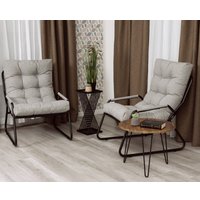 Садовое кресло TetChair Ergo 3м16/2 (рогожка, серо-бежевый)