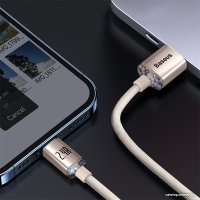 Кабель Baseus Crystal Shine USB Type-A - Lightning (1.2 м, розовый)