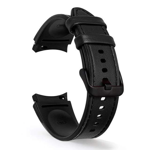 

Ремешок Rumi Comfort гибридный для Samsung Galaxy Watch4/5/6 (20 мм, черный)