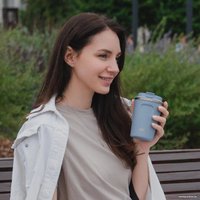 Термокружка Miku 380мл (голубой)