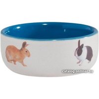 Миска Beeztees 801650 (белый/синий)