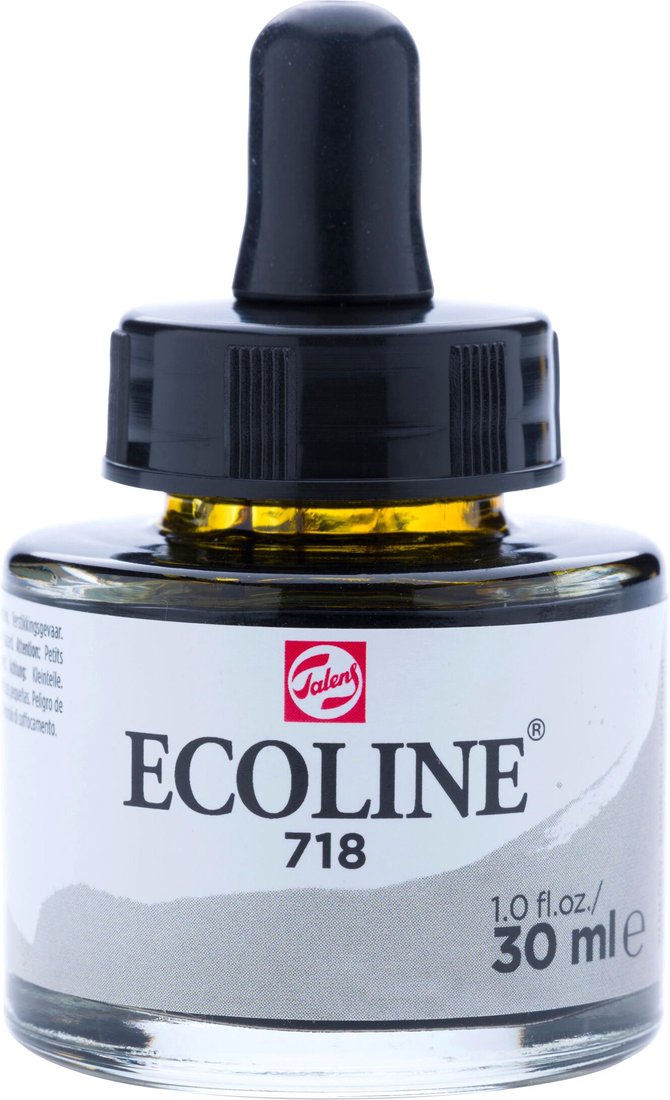 

Акварельная краска Ecoline 718 11257181 (тепло-серая)