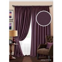 Комплект штор ИП Романович Е.Ю. Светонепроницаемые блэкаут на ленте 2x2.5м (фиолет, 2 шт)
